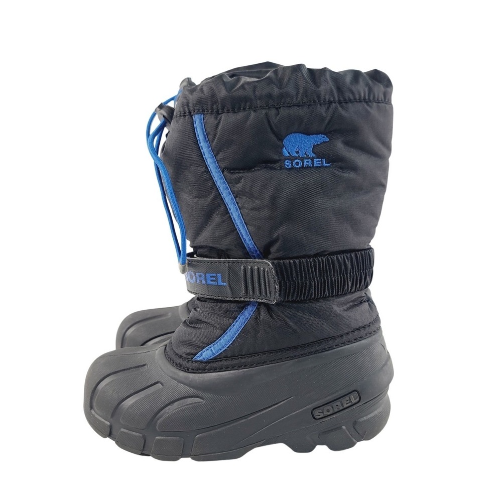 Sorel, Warm Lining, Waterproof Rubber Sole Winter Snow Boot, Boys, Size 13 Black